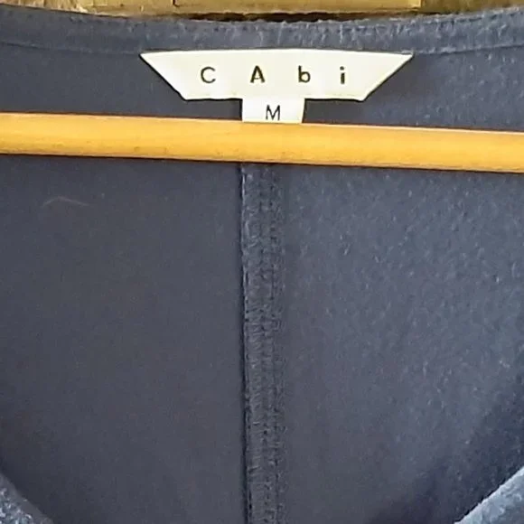 CAbi Vneck Ruched Blue Top - 3 for $20 - Picture 3 of 3